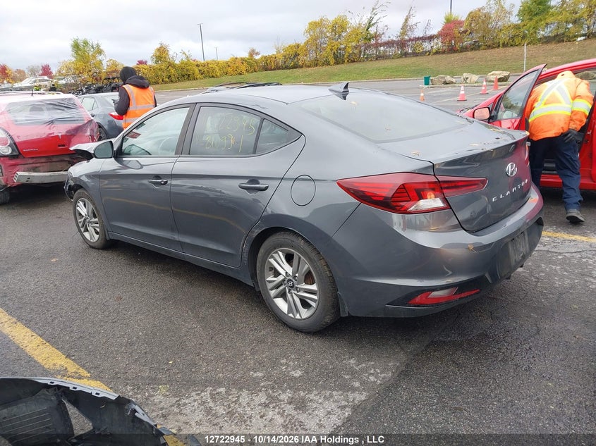Vin: kmhd84lf3ku810991, lot: 3130199, hyundai elantra preferred 20193