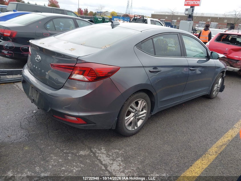 Vin: kmhd84lf3ku810991, lot: 3130199, hyundai elantra preferred 20194