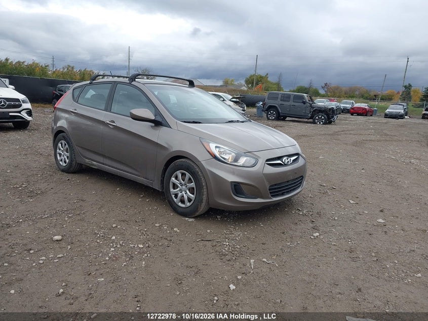 2013 Hyundai Accent Gl, Left Rear, IAAI, VIN KMHCT5AE4DU130756