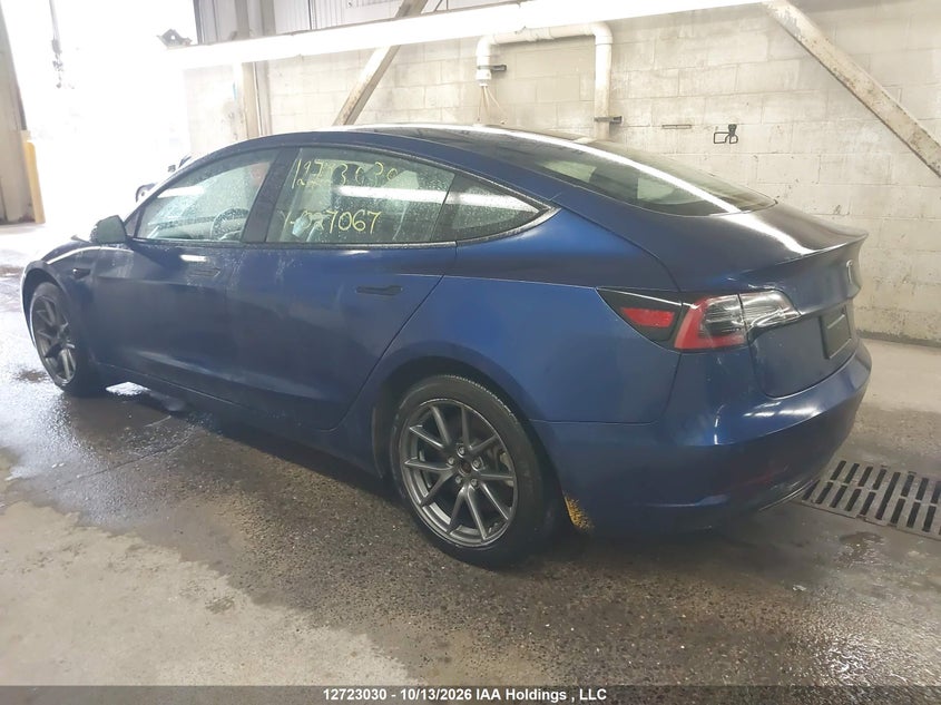 Vin: 5yj3e1ea4mf027067, lot: 3130284, tesla model 3 20213