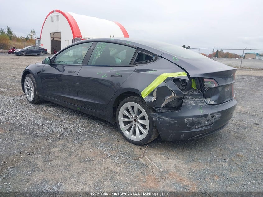 Vin: 5yj3e1ea8nf375326, lot: 3130300, tesla model 3 rwd/standard range 20223