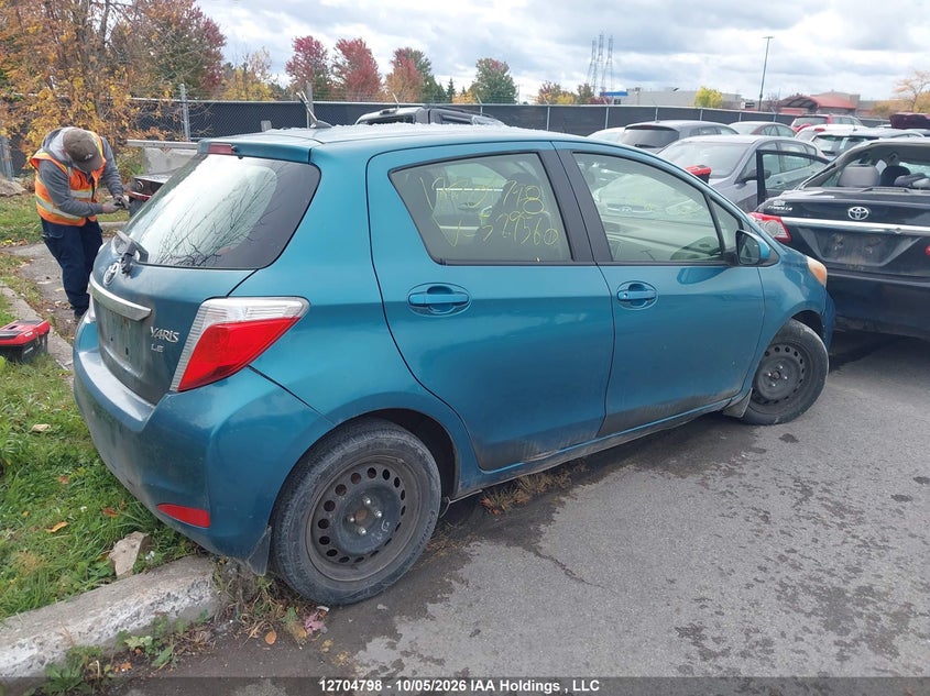Vin: jtdktud36cd529560, lot: 3130324, toyota yaris le 20124
