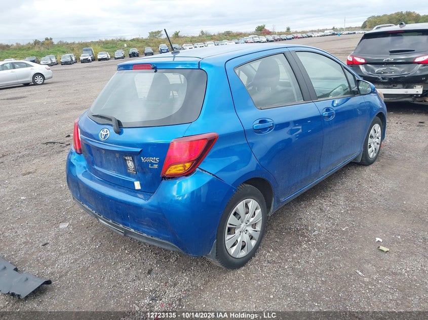 Vin: vnkktud32ga065651, lot: 3130418, toyota yaris le 20164