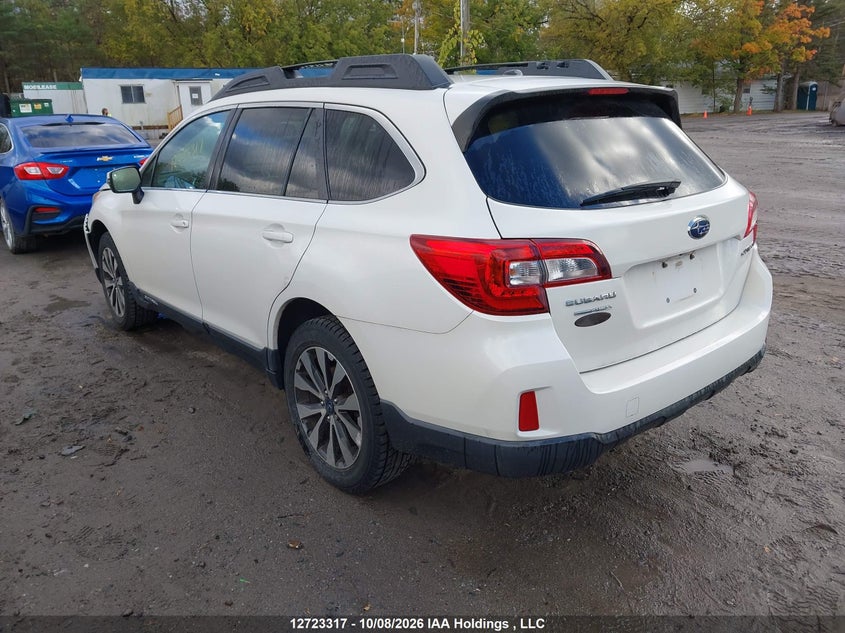Vin: 4s4bscnc9g3217736, lot: 3130605, subaru outback 2.5i limited 20163