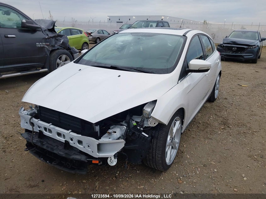 2016 Ford Focus Titanium, Front, IAAI, VIN 1FADP3N21GL370235 — photo 2