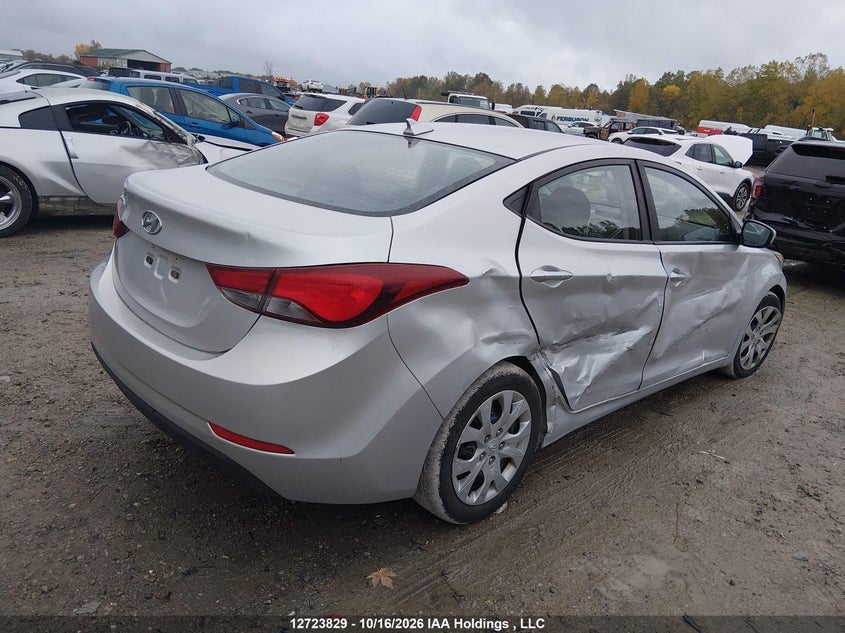 Vin: 5npdh4ae8gh652549, lot: 3131138, hyundai elantra gl 20164