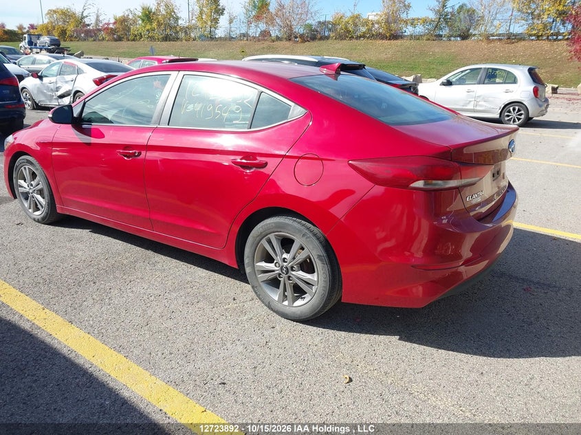 Vin: kmhd84lf4hu419549, lot: 3131201, hyundai elantra 20173