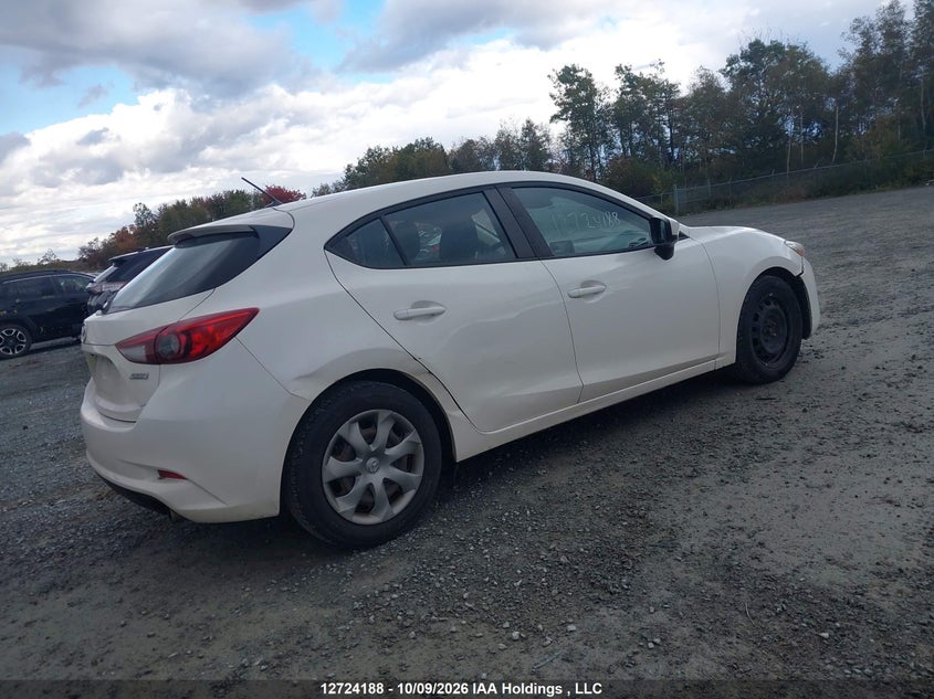 Vin: jm1bn1k79j1166586, lot: 3131565, mazda 3 sport 20184