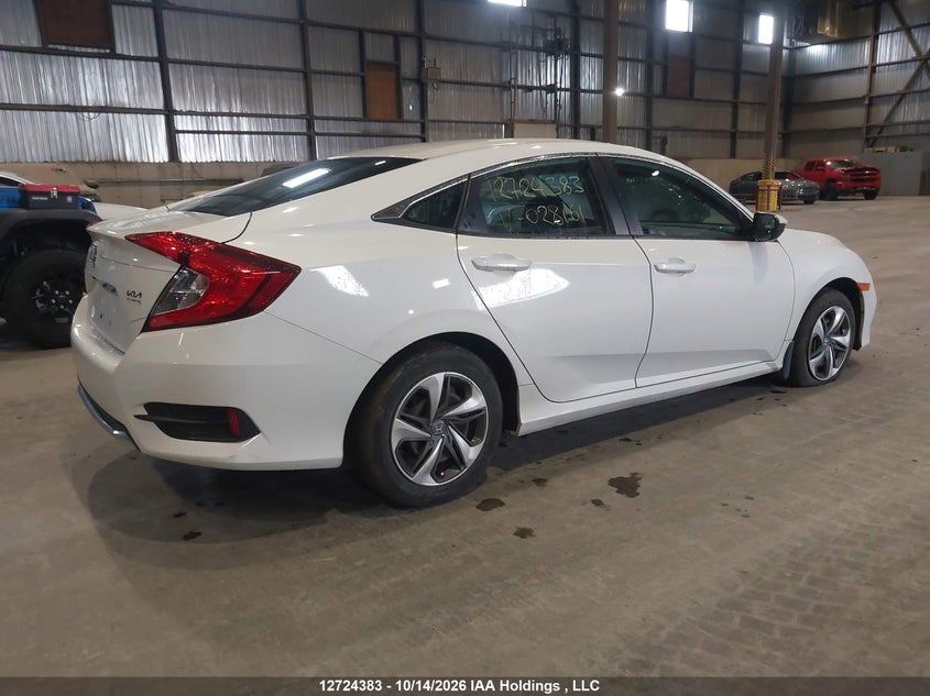 Vin: 2hgfc2f58kh028161, lot: 3131779, honda civic lx 20194