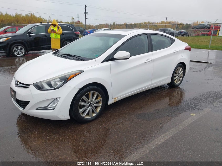 Vin: kmhdh4aexfu335596, lot: 3131830, hyundai elantra sport appearance 20152