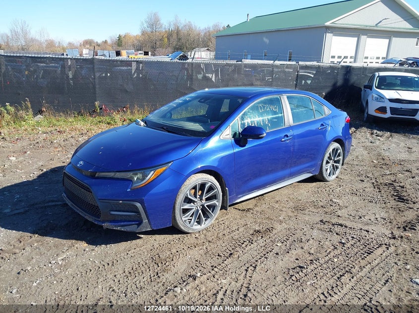 Vin: 5yfb4rbe4lp011913, lot: 3131858, toyota corolla se 20202