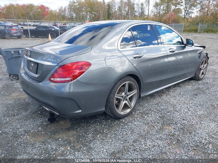 Vin: 55swf4kb8ju237254, lot: 3131904, mercedes-benz c 300 4matic 20184