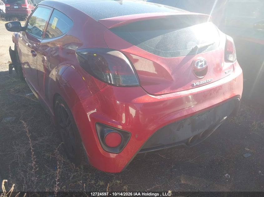Vin: kmhtc6ae4du139642, lot: 3131999, hyundai veloster turbo 20133