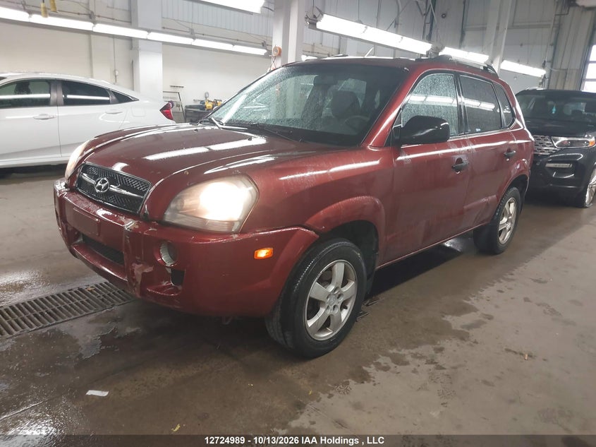 2007 Hyundai Tucson Gls, Rear, IAAI, VIN KM8JM12B57U669117 — photo 2
