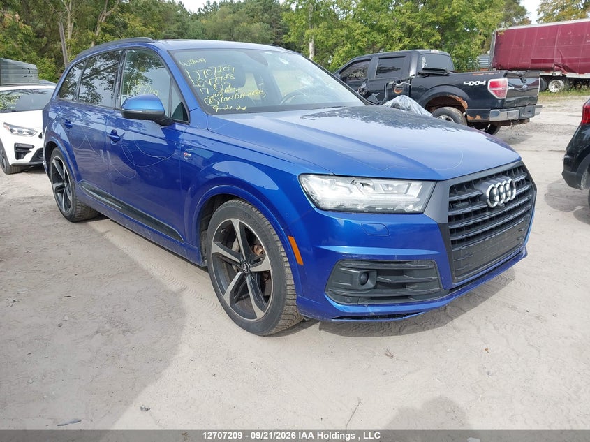 2017 Audi Q7 3.0T Technik, Vandalized, IAAI, VIN WA1WAAF75HD047928