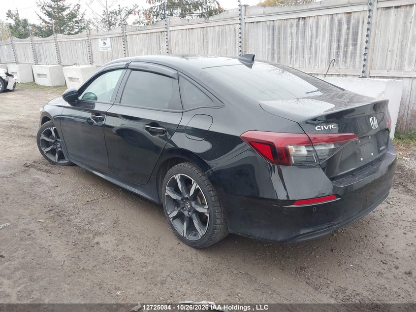 Vin: 2hgfe4f8xsh000166, lot: 3132557, honda civic sport hybrid/sport touring hybrid 20253