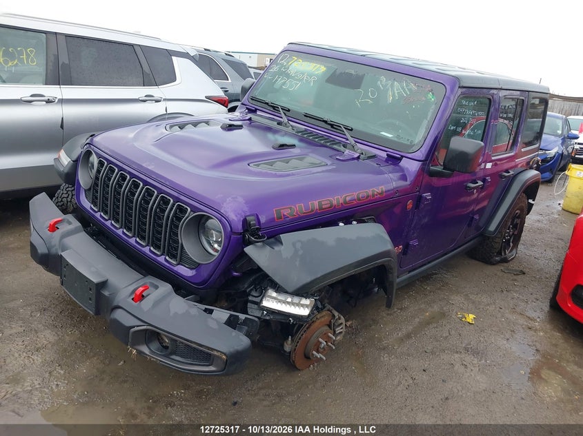 2026 Jeep Wrangler 4-Door Rubicon, Угон, IAAI, VIN 1C4PJXFN9TW197551 — фото 2