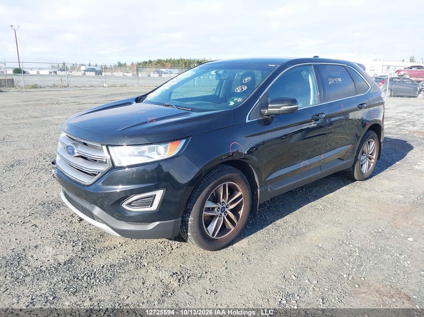 2016 Ford Edge Sel, Удар спереду, IAAI, VIN 2FMPK4J91GBB24439 — фото 2
