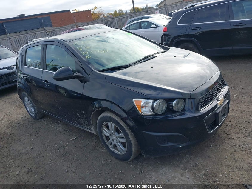 2016 Chevrolet Sonic Lt Manual, Удар сзади, IAAI, VIN 1G1JD6SH3G4177684