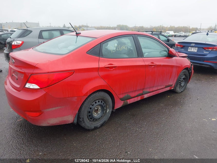 Vin: kmhct4ae2hu321978, lot: 3133539, hyundai accent se 20174