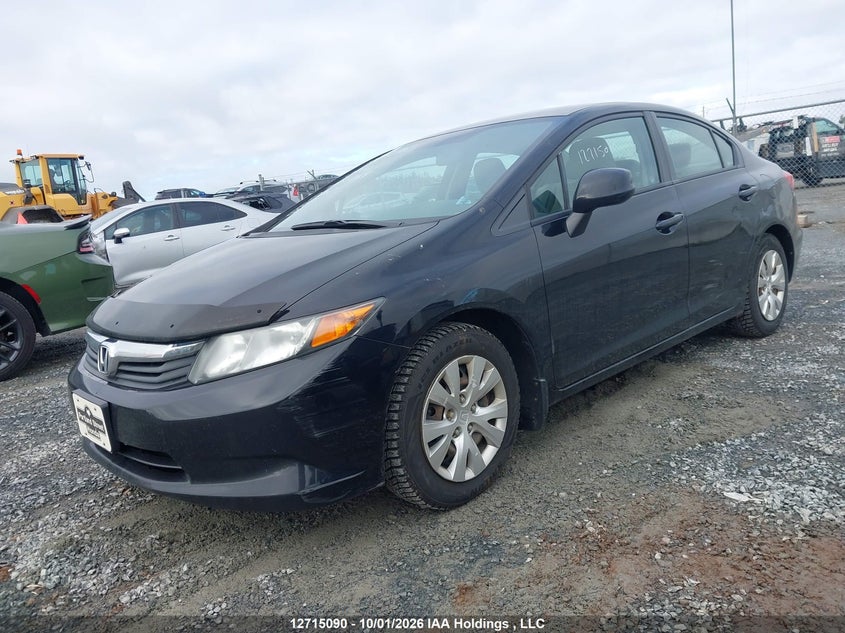 2012 Honda Civic Lx, Front, IAAI, VIN 2HGFB2E42CH055269 — photo 2