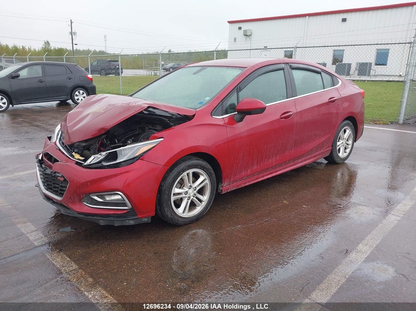 2018 Chevrolet Cruze Lt Auto, Front, IAAI, VIN 1G1BE5SM1J7220160 — photo 2