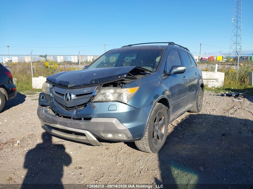 2007 Acura Mdx, Front, IAAI, VIN 2HNYD282X7H002718 — photo 2