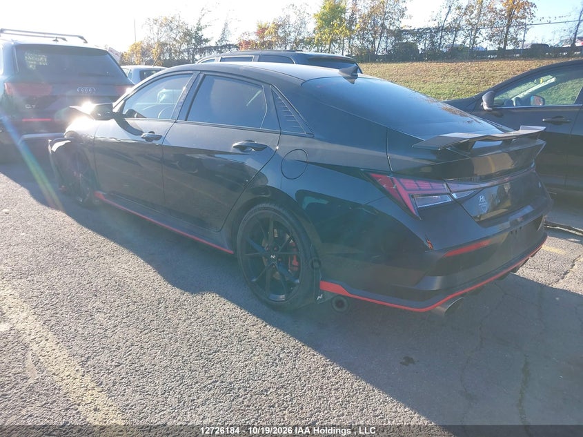 Vin: kmhlw4dk6su033039, lot: 3133733, hyundai elantra n 20253