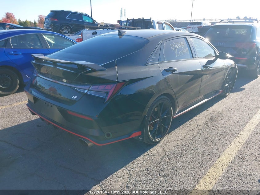 Vin: kmhlw4dk6su033039, lot: 3133733, hyundai elantra n 20254