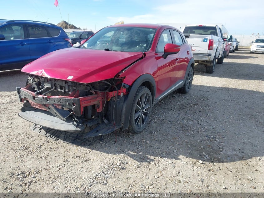 Vin: jm1dkfd73h0147656, lot: 3133885, mazda cx-3 gt 20172