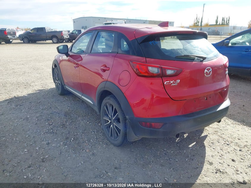 Vin: jm1dkfd73h0147656, lot: 3133885, mazda cx-3 gt 20173