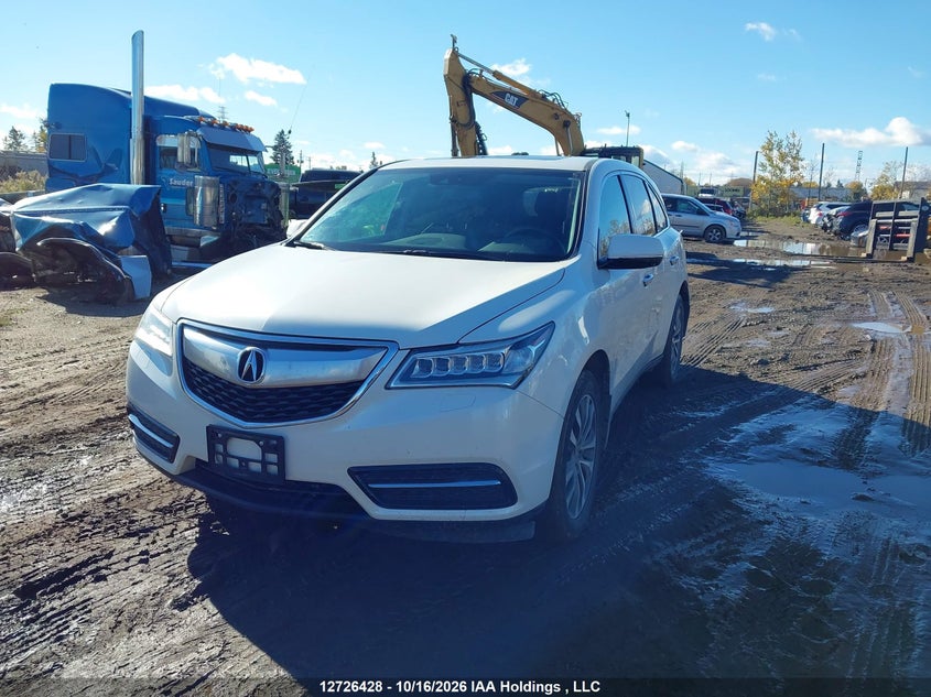 2015 Acura Mdx, Правый бок, IAAI, VIN 5FRYD4H46FB502056 — фото 2