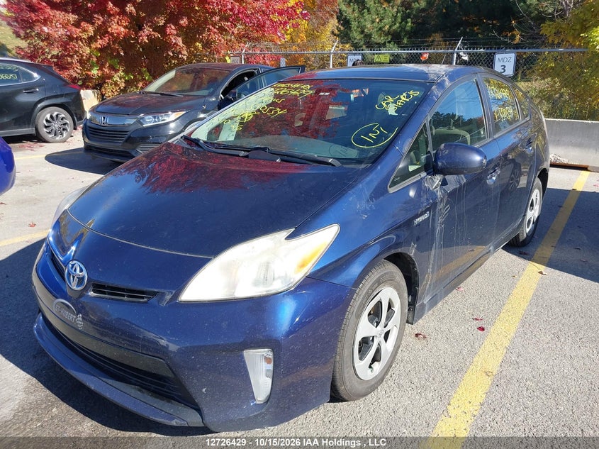 Vin: jtdkn3du2c1550534, lot: 3133986, toyota prius 20142