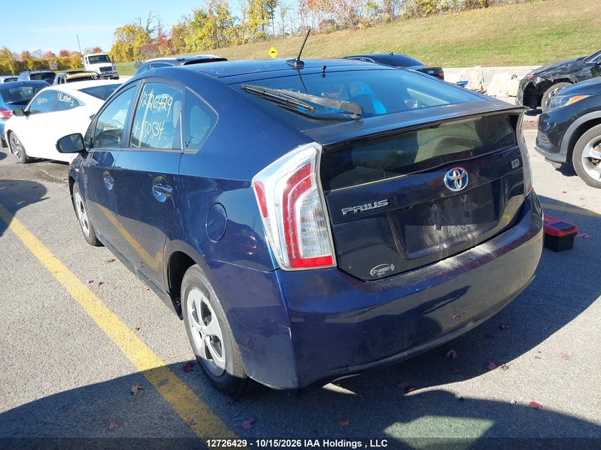 Vin: jtdkn3du2c1550534, lot: 3133986, toyota prius 20143