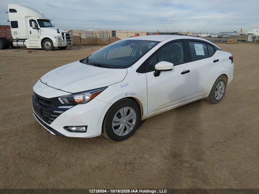 2025 Nissan Versa S, Front, IAAI, VIN 3N1CN8DV9SL840421 — photo 2