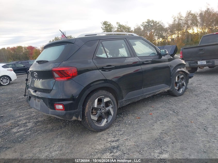 Vin: kmhrc8a39pu250244, lot: 3134142, hyundai venue ultimate with black interior 20234