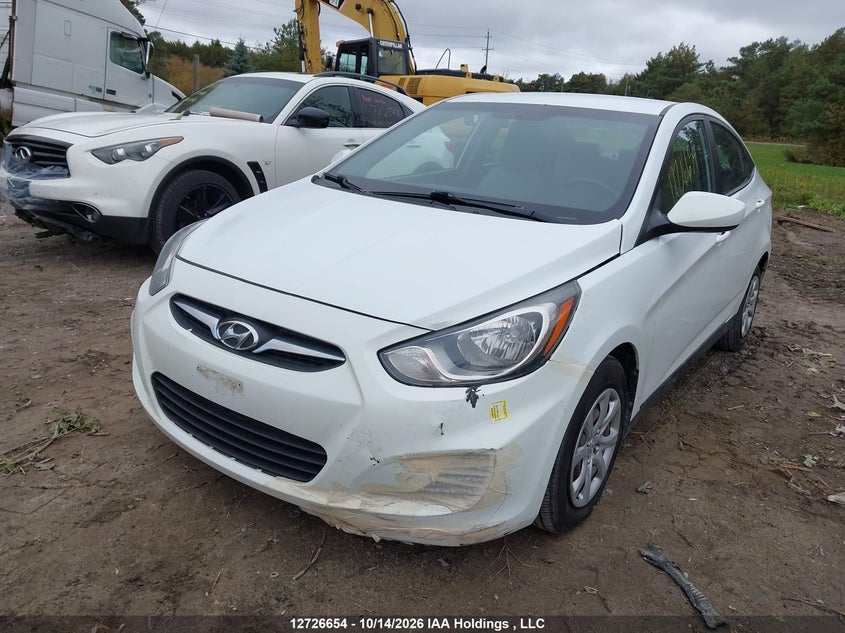 Vin: kmhct4ae7du466590, lot: 3134223, hyundai accent gl 20132