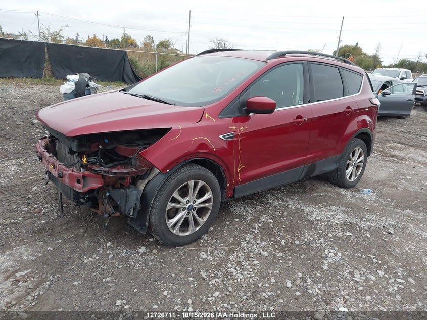 Vin: 1fmcu0hd8jud52967, lot: 3134282, ford escape sel 20182