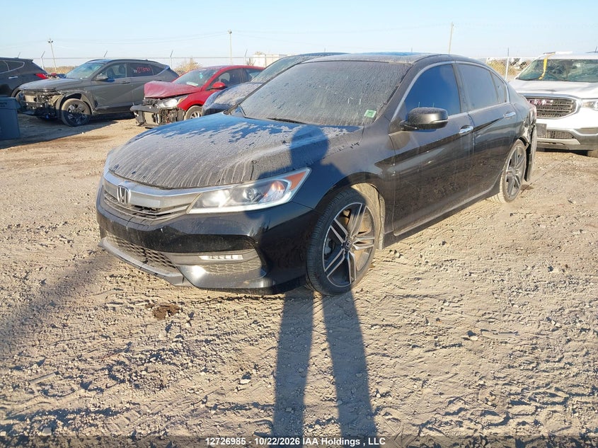 Vin: 1hgcr2f57ga808661, lot: 3134558, honda accord sport 20162