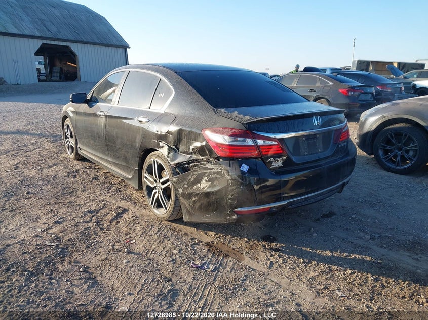 Vin: 1hgcr2f57ga808661, lot: 3134558, honda accord sport 20163