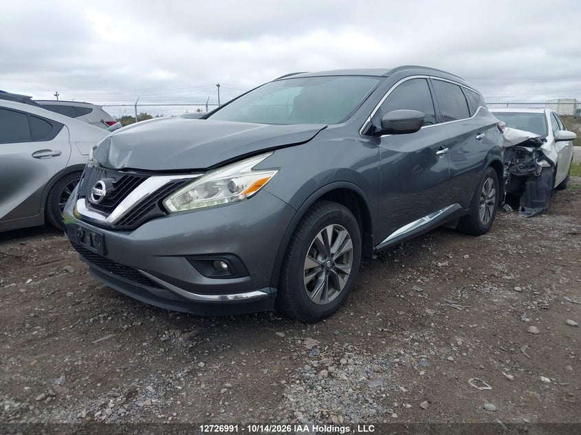 2017 Nissan Murano S/Sl/Sv/Platinum, Front, IAAI, VIN 5N1AZ2MH3HN111920 — photo 2