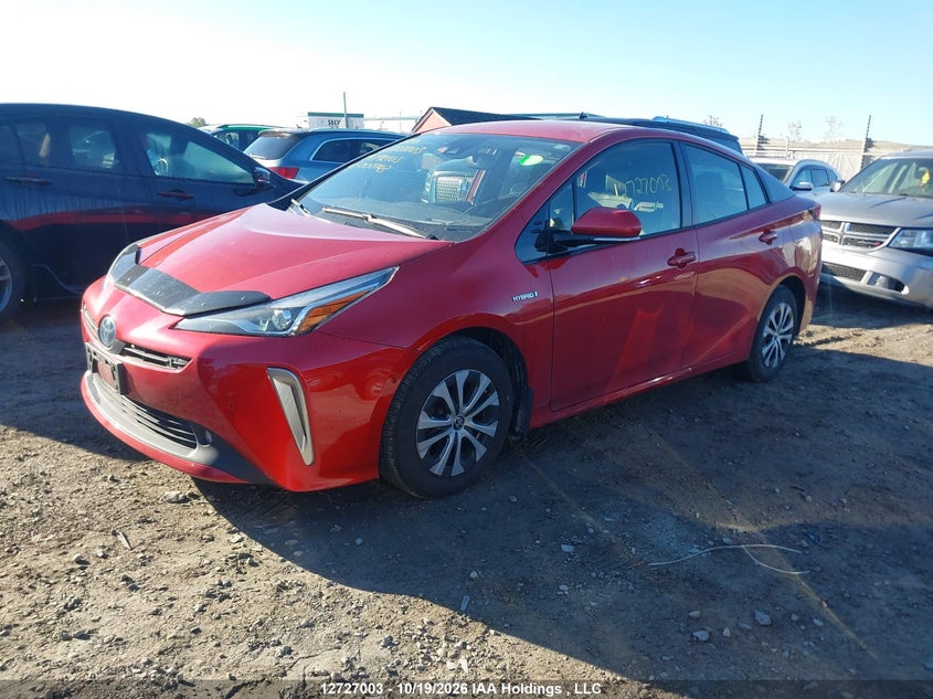 Vin: jtdl9rfu7k3000743, lot: 3134577, toyota prius technology 20192