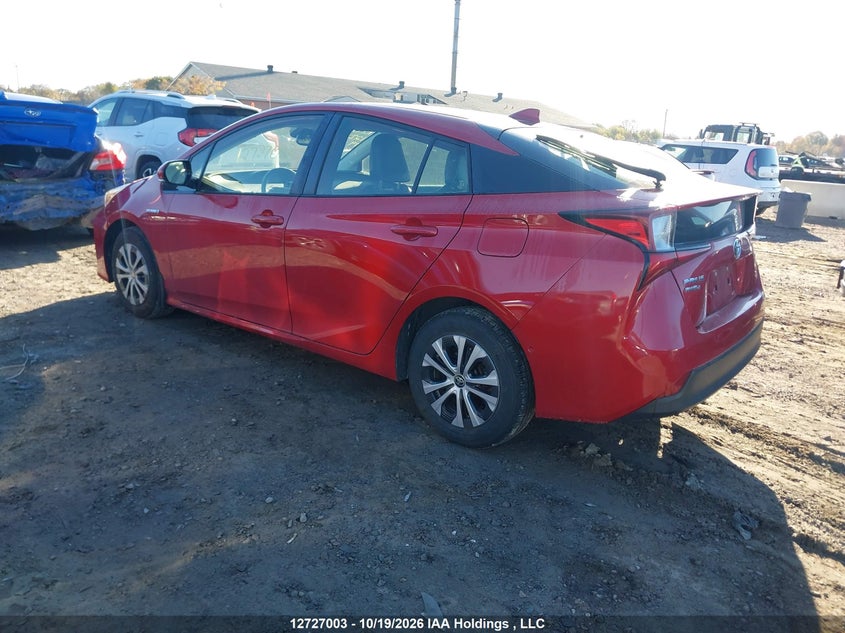 Vin: jtdl9rfu7k3000743, lot: 3134577, toyota prius technology 20193