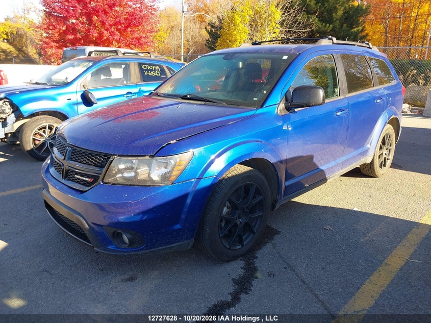 2015 Dodge Journey Sxt, Удар спереди, IAAI, VIN 3C4PDCCG3FT751439 — фото 2