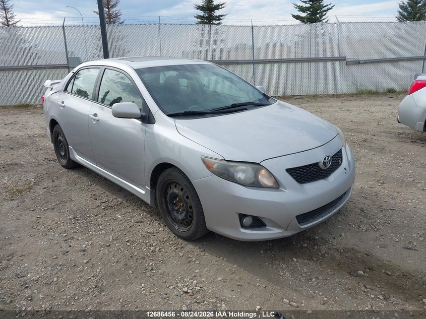 2009 Toyota Corolla S, Hail, IAAI, VIN 2T1BU40E99C092986