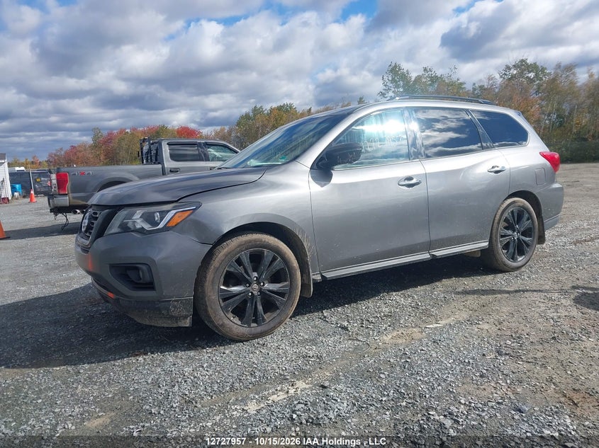 2018 Nissan Pathfinder S/Sv/Sl/Platinum, Right Rear, IAAI, VIN 5N1DR2MM9JC629686 — photo 2