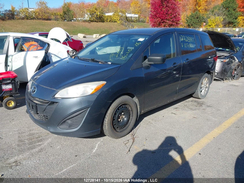 2012 Mazda 5, Transmission Damage, IAAI, VIN JM1CW2CL6C0107197 — photo 2