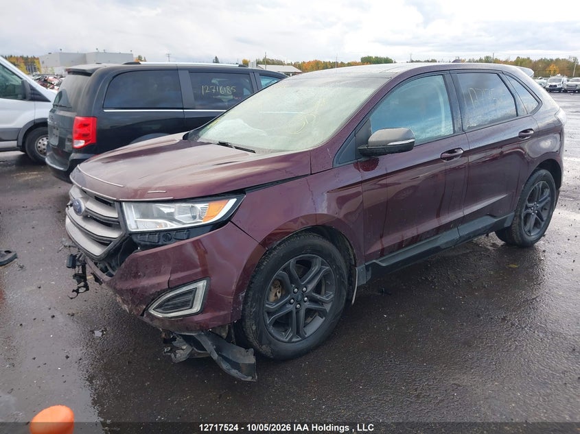 Vin: 2fmpk4j8xjbb45952, lot: 3136489, ford edge sel 20182