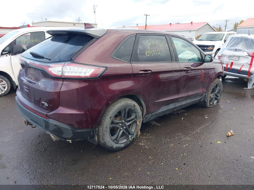 Vin: 2fmpk4j8xjbb45952, lot: 3136489, ford edge sel 20184