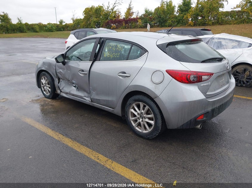 Vin: jm1bm1l73e1164002, lot: 3136503, mazda mazda3 gs-sky 20143